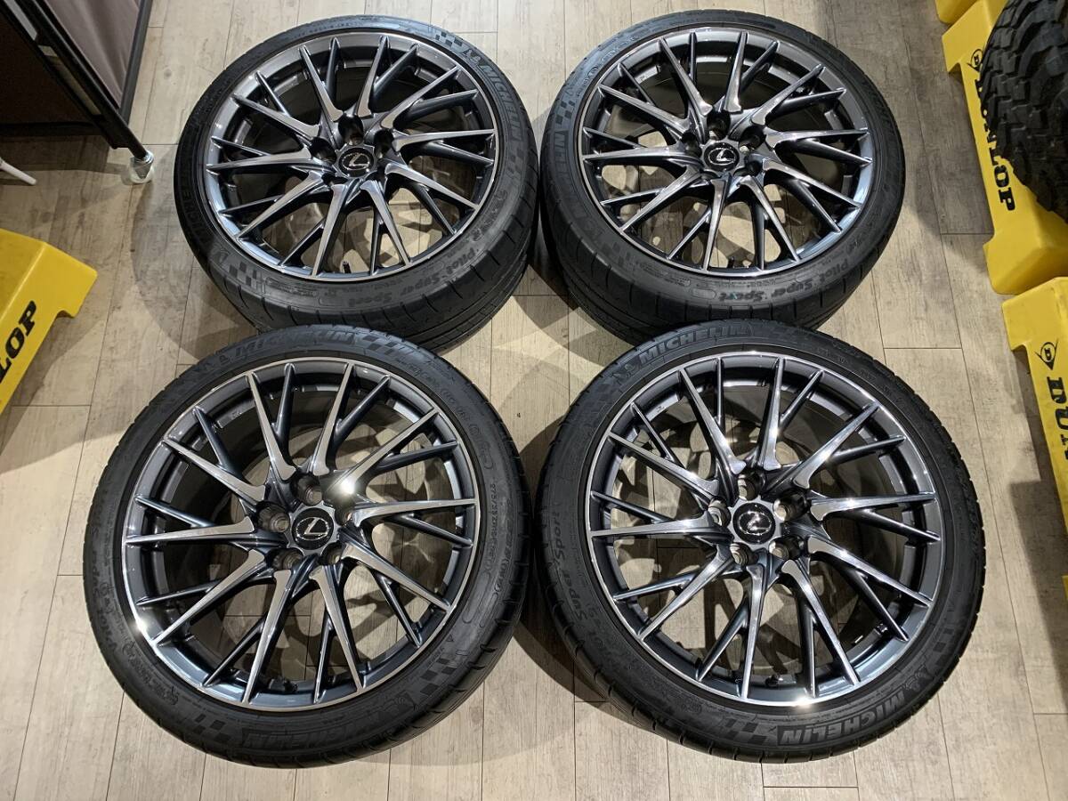 【2510051】レクサス RC-F 純正 オプション BBS ホイール 19インチ 9J +50 10J +41 PCD114.3 5H + MICHELIN 255/35R19 275/35R19 2014年拍卖