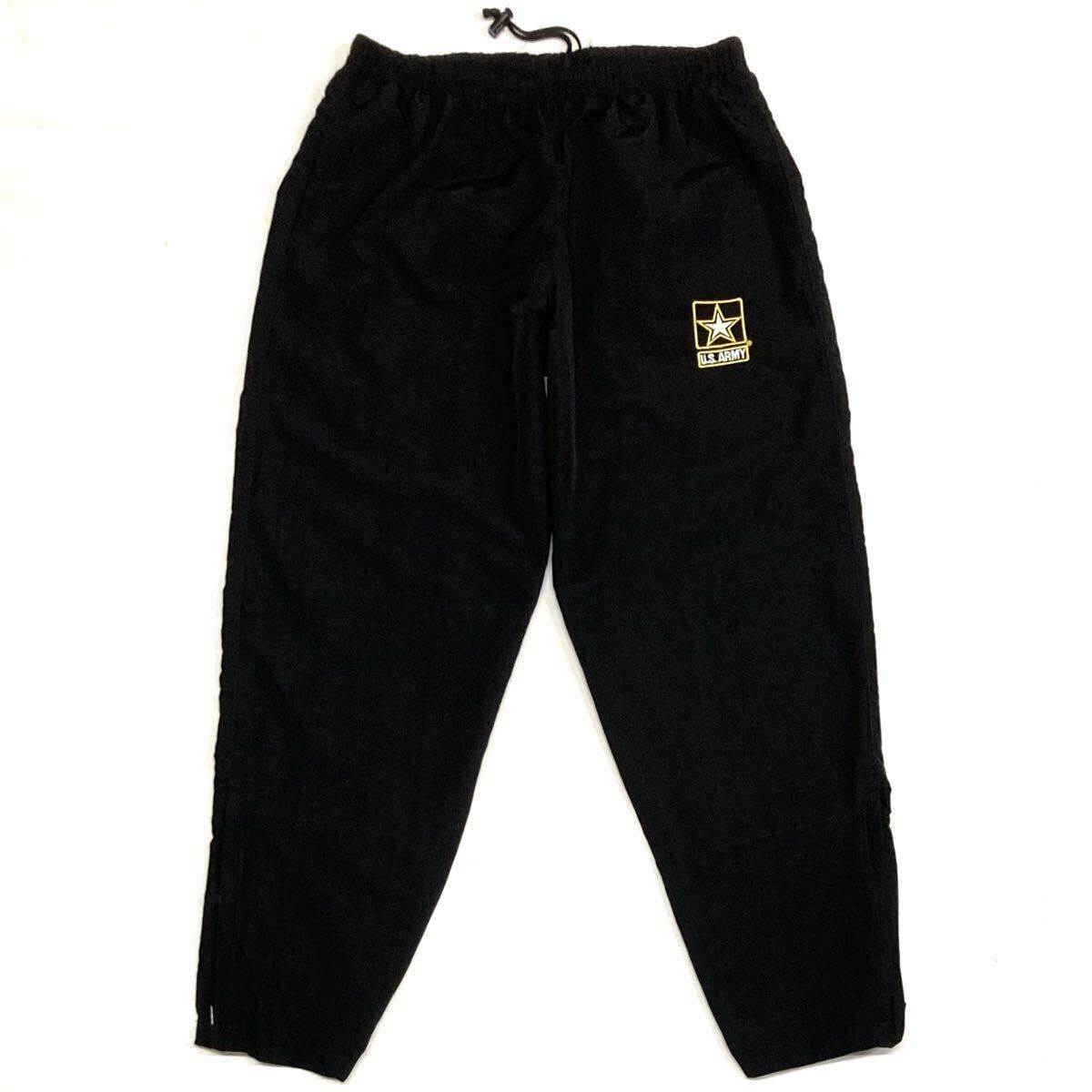 【US Military】APFU ナイロン トレーニングパンツ size Medium-Short USA製 2015年会計 美品 ブラック/米軍実物 ミリタリー Army アーミー拍卖