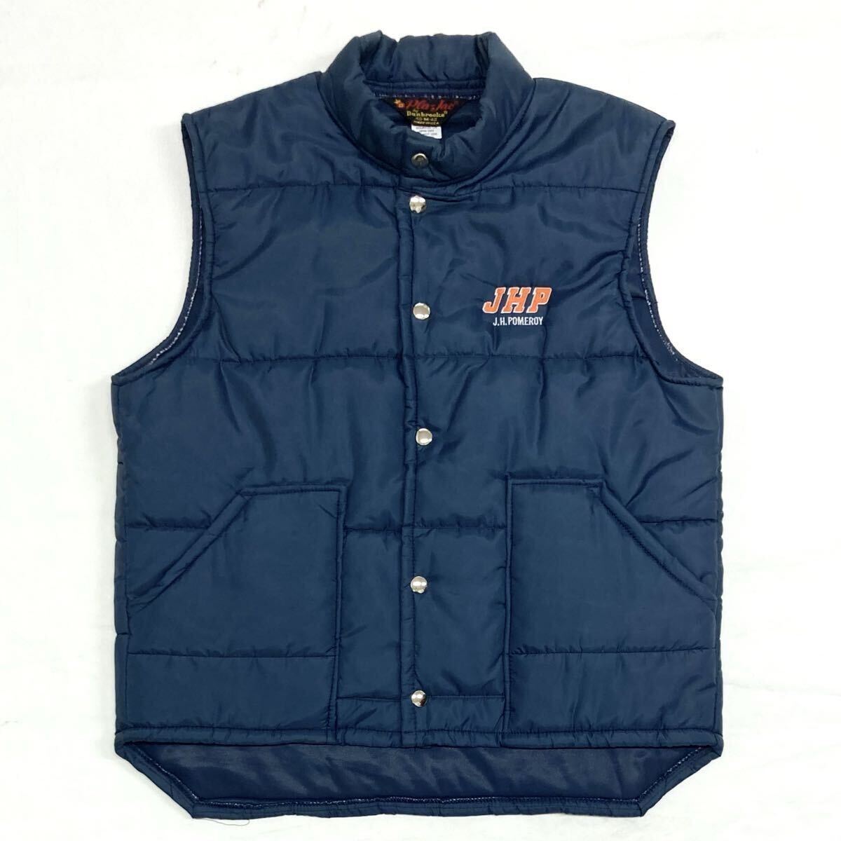 70s〜80s【Pla-Jac by Dunbrooke】ナイロン 中綿ベスト size M USA製 デッドストック ヴィンテージ/プラジャック ダンブルック レーシング拍卖