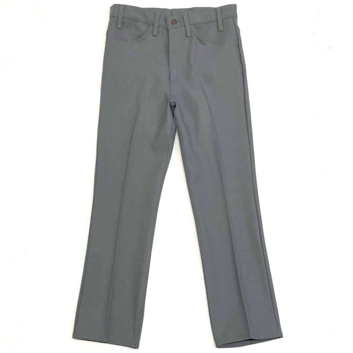 80s【Levi’s】スタプレ W32 L30 グレー USA製 517-6154 美品/リーバイス STA-PREST ブーツカット パンツ デッド アクションスラックス拍卖