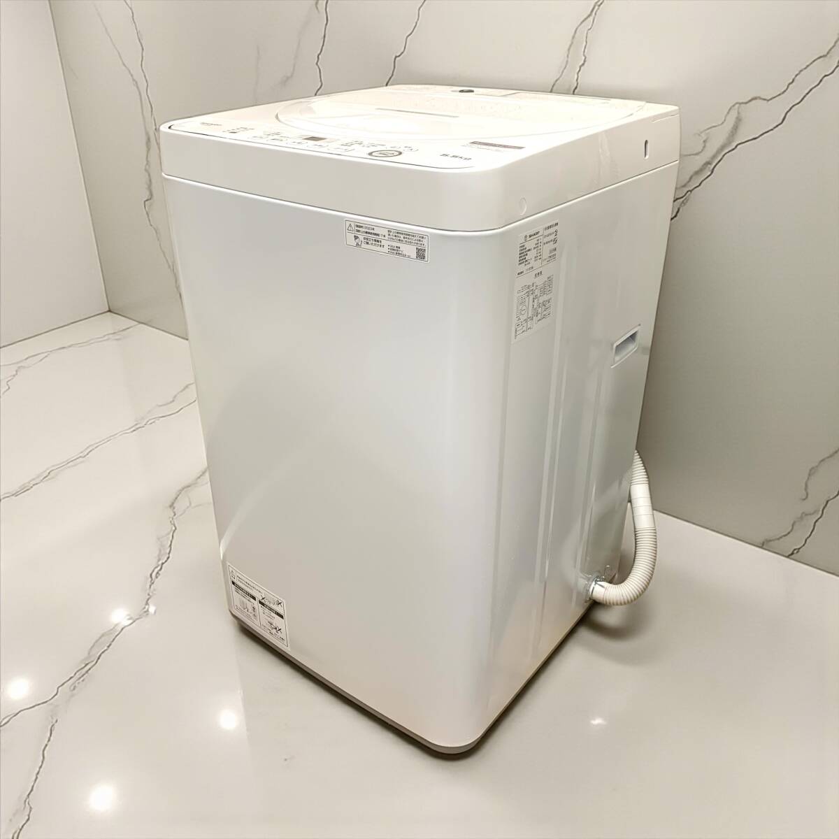 25C501_ジB【2023年製】SHARP シャープ 5.5kg全自動洗濯機 ES-GE5G 単身 生活家電 現状品 中古【来店引き取り歓迎】拍卖