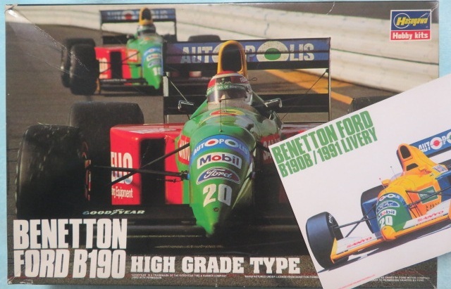 プラモデル 1/24 Hasegawa SP50 - Benetton Ford B190 High Grade Type + (CF13 - Benetton Ford B190B)拍卖