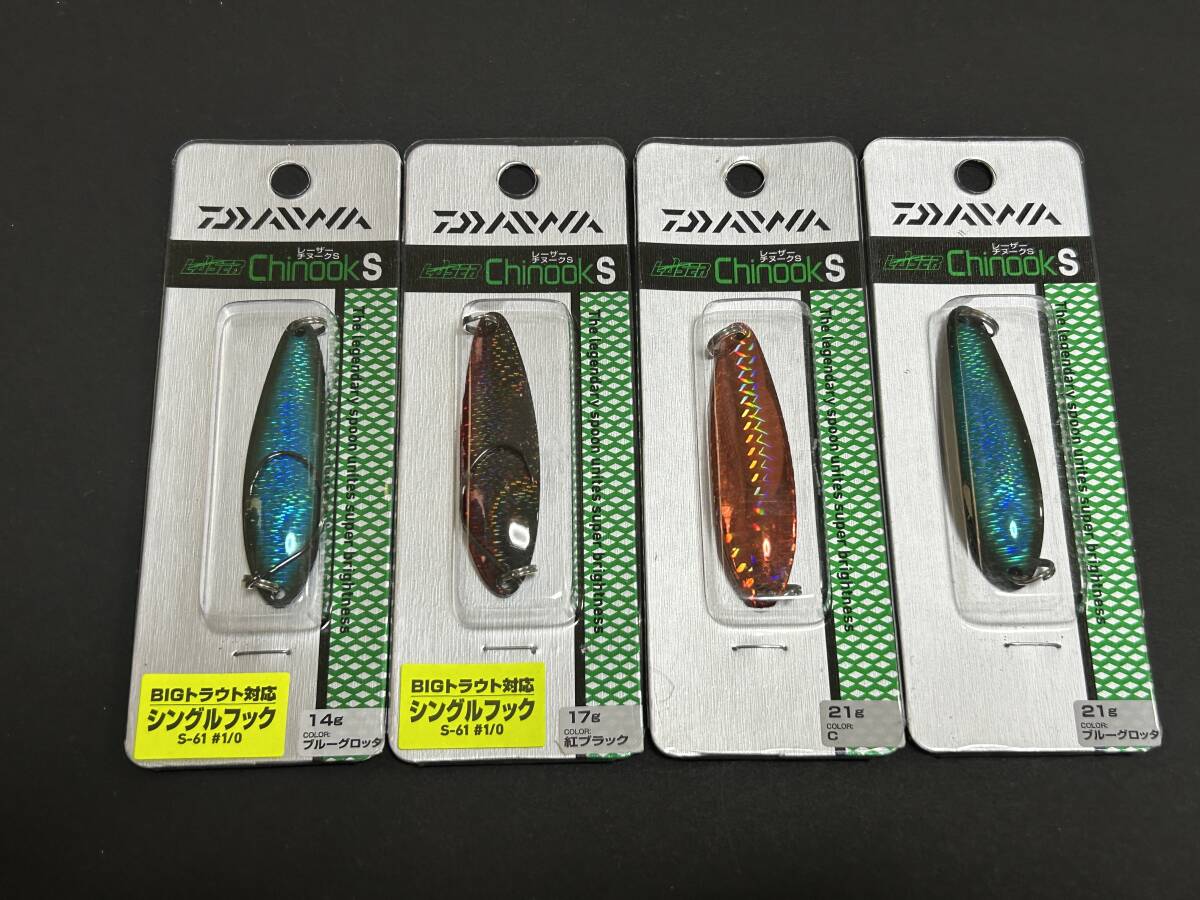 ⑦ ■■ 新品 ダイワ レーザーチヌーク S 14g 17g 21g 計4個セット LASER Chinook S DAIWA ■■ Z5.10拍卖