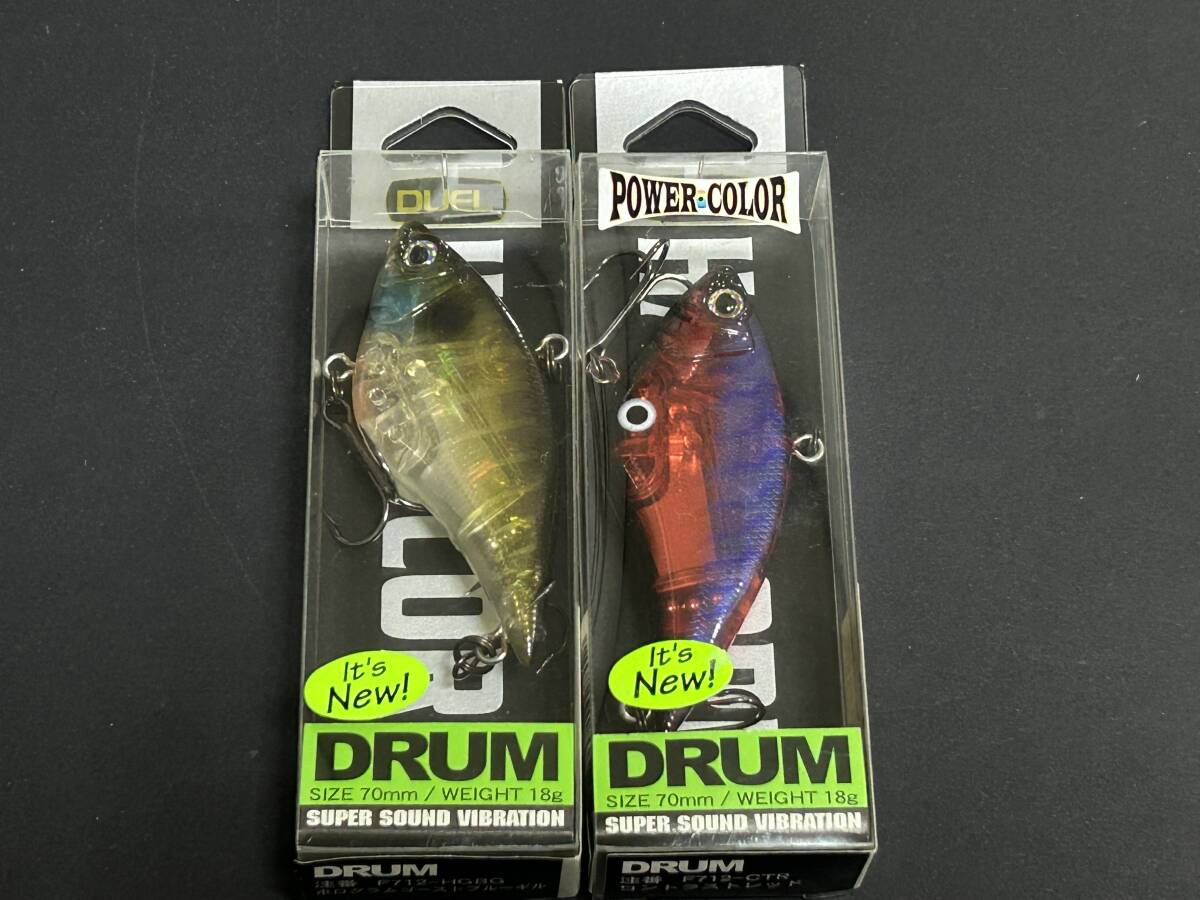 ■■ 新品 デュエル ドラム 70㎜ 18g 2色セット ホログラムゴーストブルーギル コントラストレッド DRUM DUEL ■■ B2.10拍卖