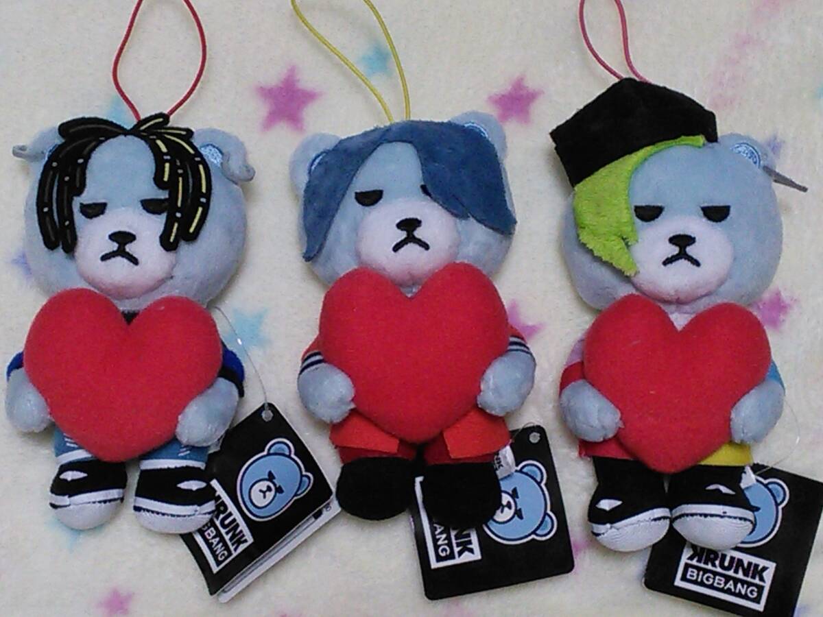 KRUNK×BIGBANG FXXK IT ビッグバン ハートマスコット ① 全3種セット拍卖
