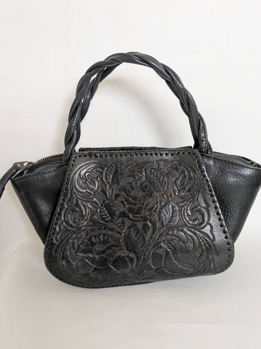 ハンドバッグ レザー ハンドメイド【訳アリ】牛革拍卖
