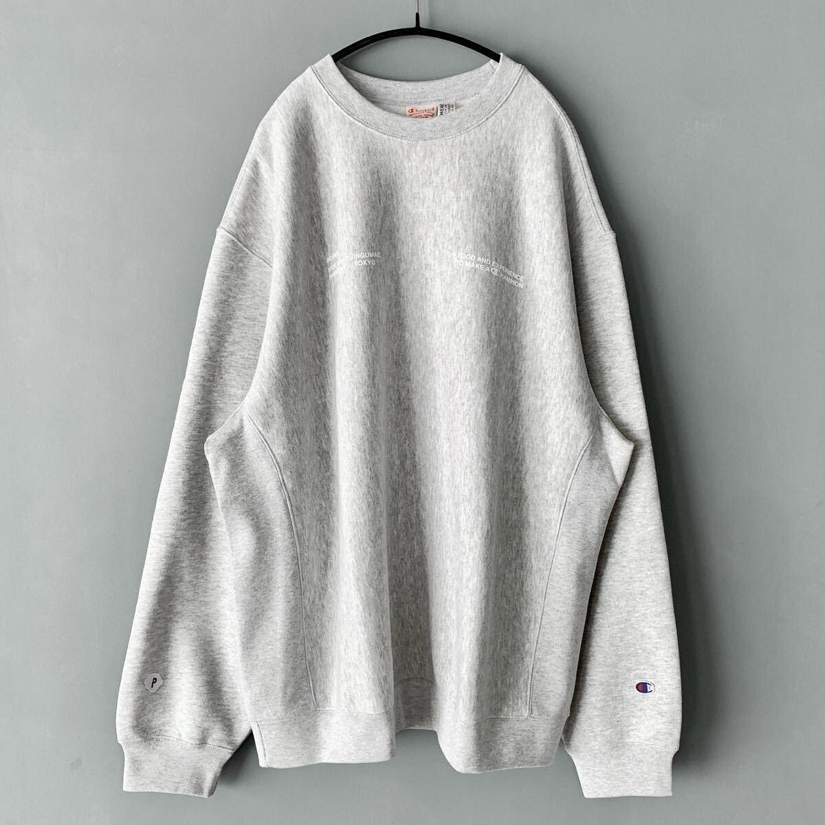 BEAMS x PAPERBOY x CHAMPION スウェット グレー XL ビームス ペーパーボーイ チャンピオン拍卖