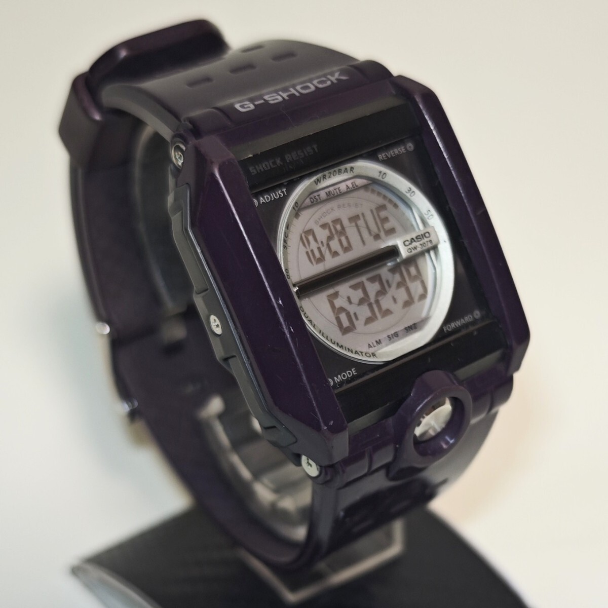 1円スタート CASIO G-SHOCK G-8100 QW-3078 ジーショック スクエア ワインレッド拍卖