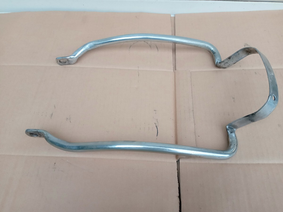 トライアンフ オールドメッキ サポートフレーム グラブレール(検索:ビンテージ TRIUMPH 別体 当時物 プレユニット TR5 TR6 6T T120)拍卖