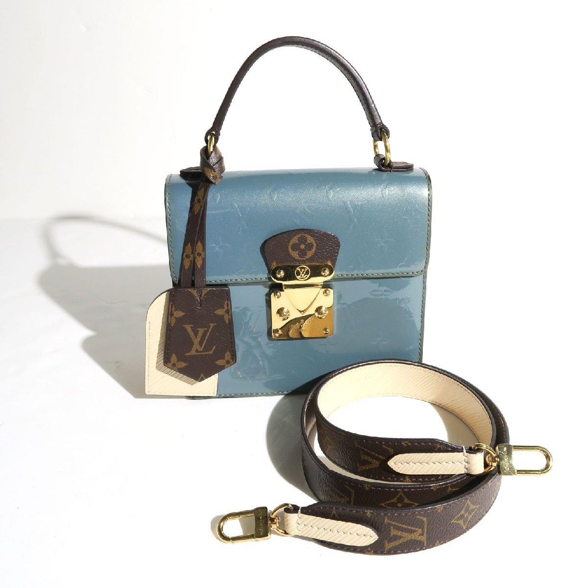 LOUIS VUITTON SPRING STREET MONOGRAM VERNIS PM M90373 ルイヴィトン 2WAY ショルダー ハンドバッグ スプリング ストリート PM拍卖