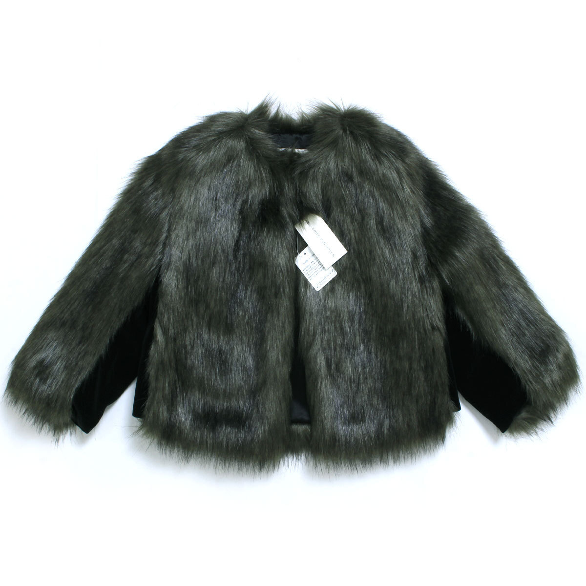 【新品・定価114,400円】DRIES VAN NOTEN VALMONT 1123 W.W.JACKET sizeXS カーキ ドリスヴァンノッテン 七分袖ファージャケット拍卖