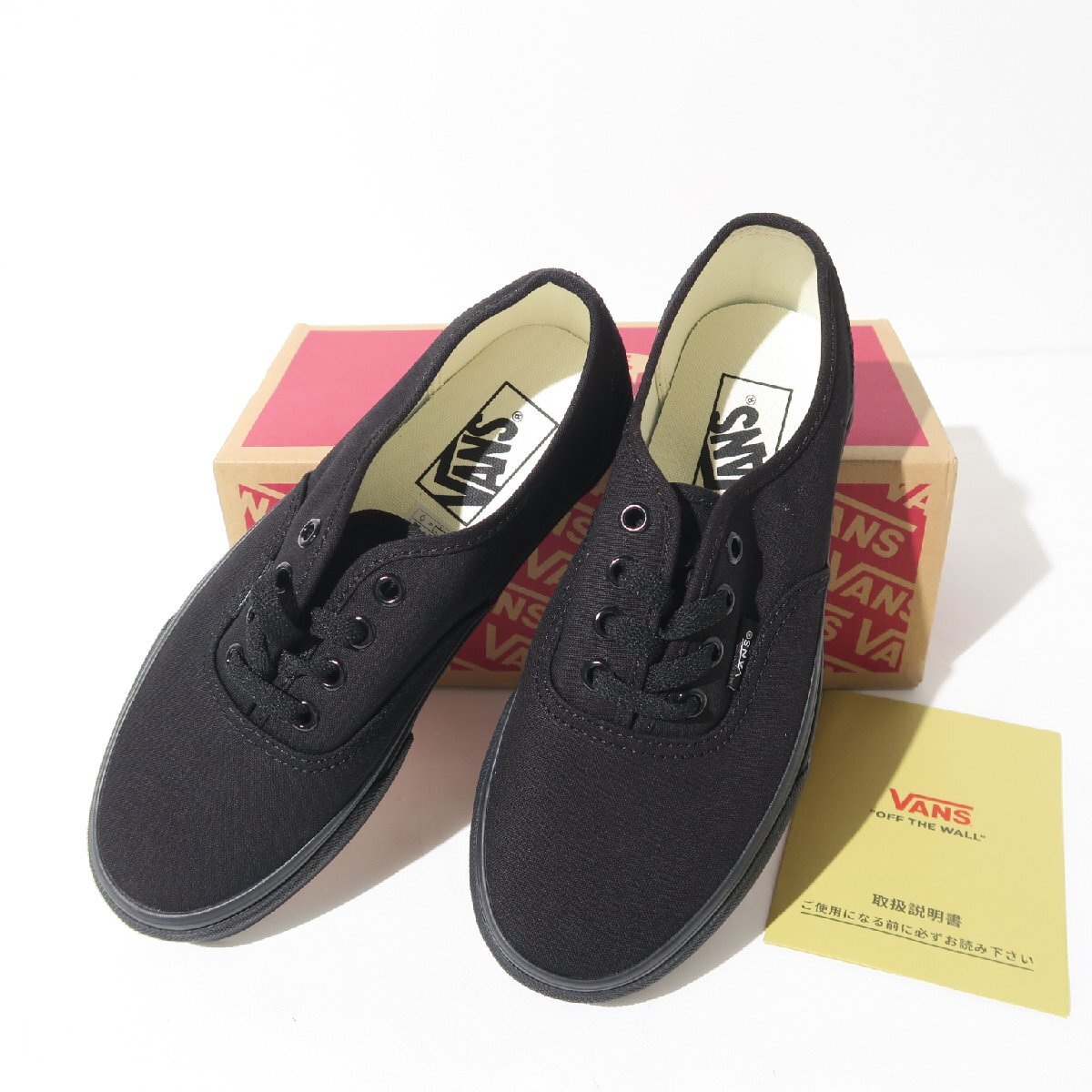 25SS 23cm 新品 AP STUDIO VANS UA Authentic 定価7,150円 オールブラック 25093587003310 BLACK/BLACK ヴァンズ オーセンティック拍卖