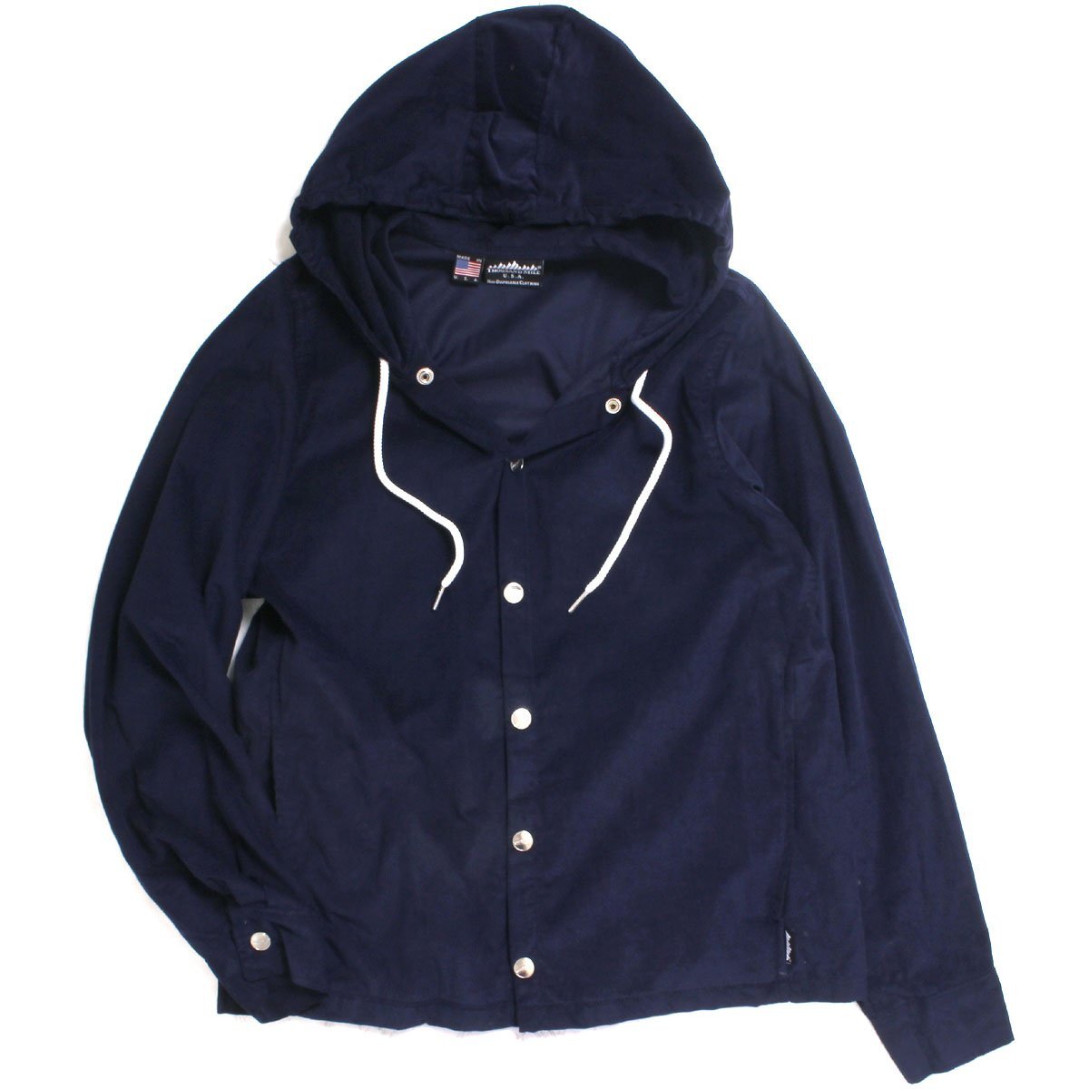 THOUSAND MILE BEACH JACKET Corduroy MADE IN USA パーカー sizeM ネイビー サウザンドマイル フーデットジャケット ビーチジャケット拍卖