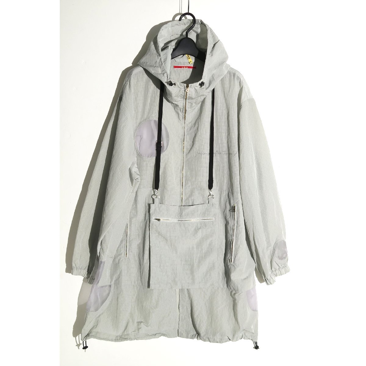 25ss Leh Rain Hood Coat LEH-1060 定価57,200円 レー パッカブル レインフードコート ライトグレー sizeM拍卖