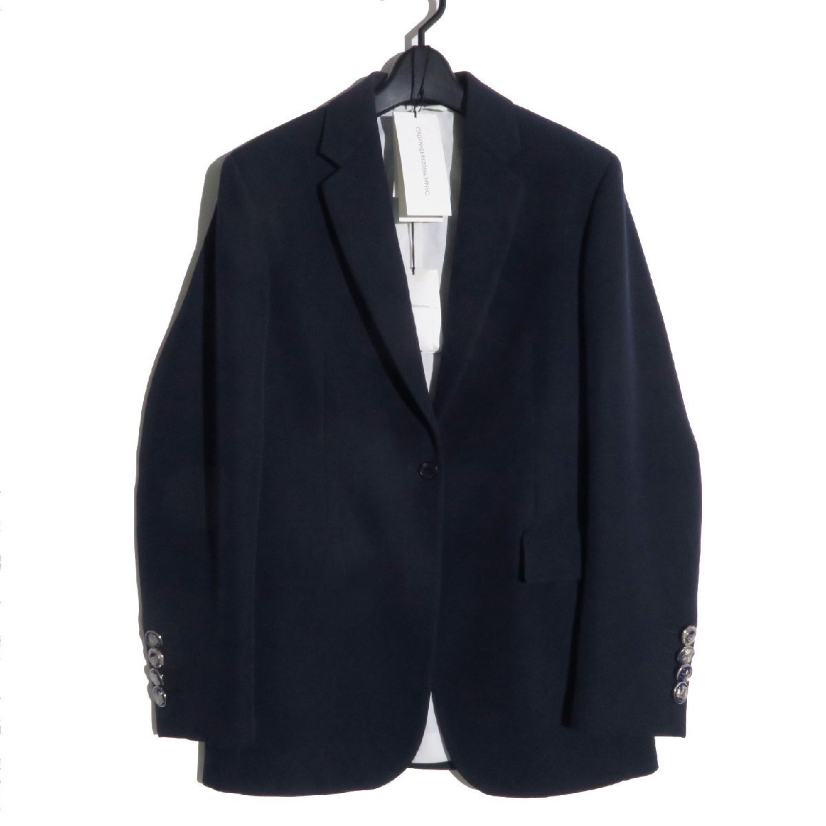 【新品】CALVIN KLEIN 205W39NYC JACKETS 91WWJB18 size36 ネイビー カルバンクライン RAF SIMONS ラフシモンズ ジャケット拍卖