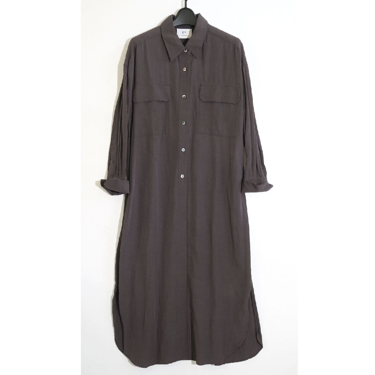 1er Arrondissement リネンレーヨン シャツ ワンピース 定価35,200円 B1021AFA009 size36 プルミエアロンディスモン拍卖
