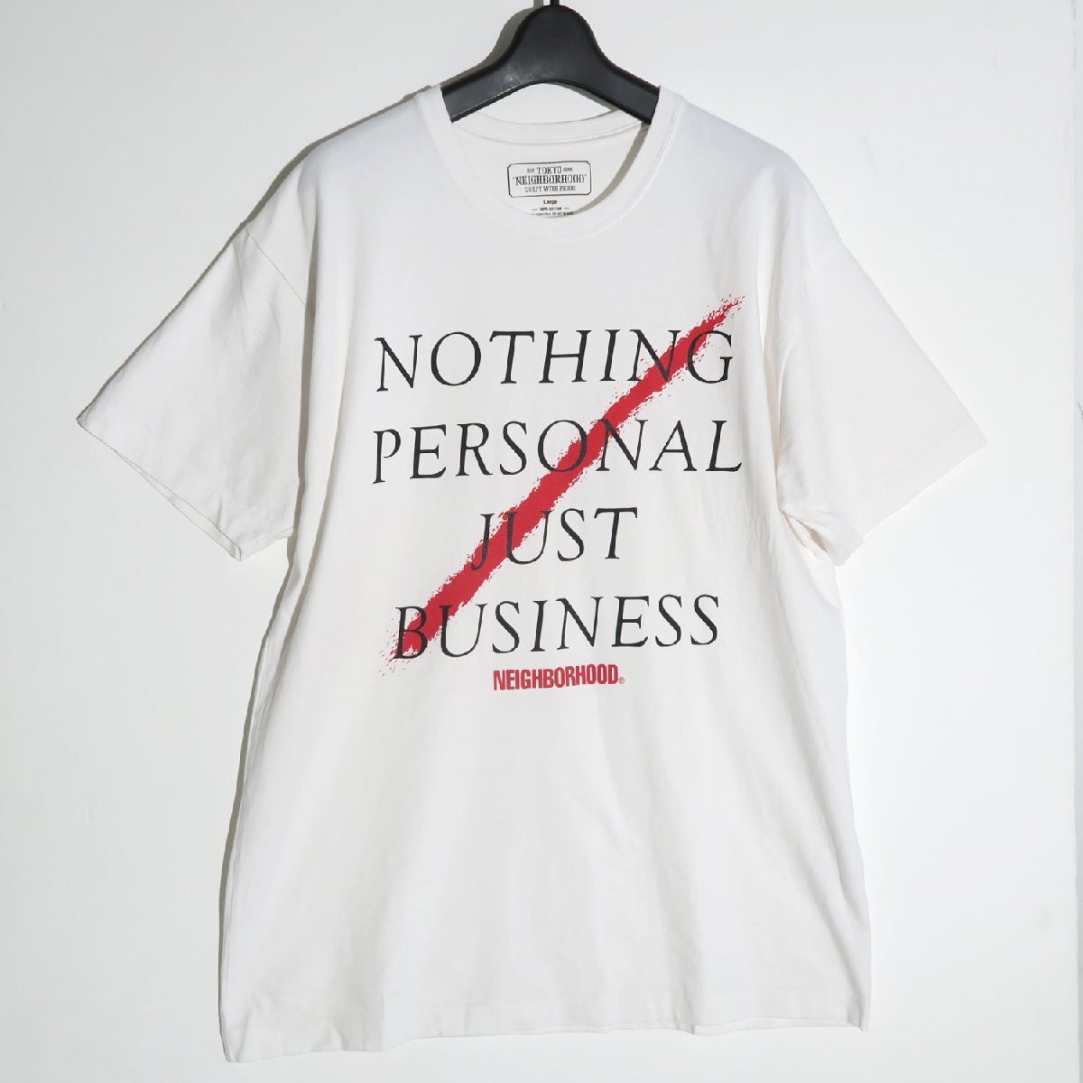 NEIGHBORHOOD BUSINESS/C-TEE.SS sizeL ホワイト Tシャツ WHITE ネイバーフッド 191PCNH-ST11拍卖