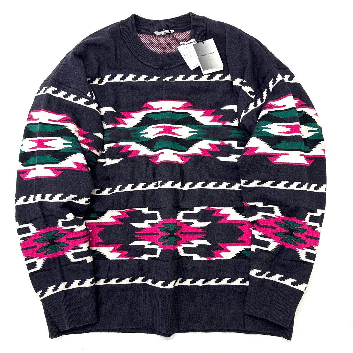 ISABEL MARANT AMILTON SWEATER sizeM MULTI PU1964-22A073H イザベル マラン アミルトン ジャカードニットセーター拍卖
