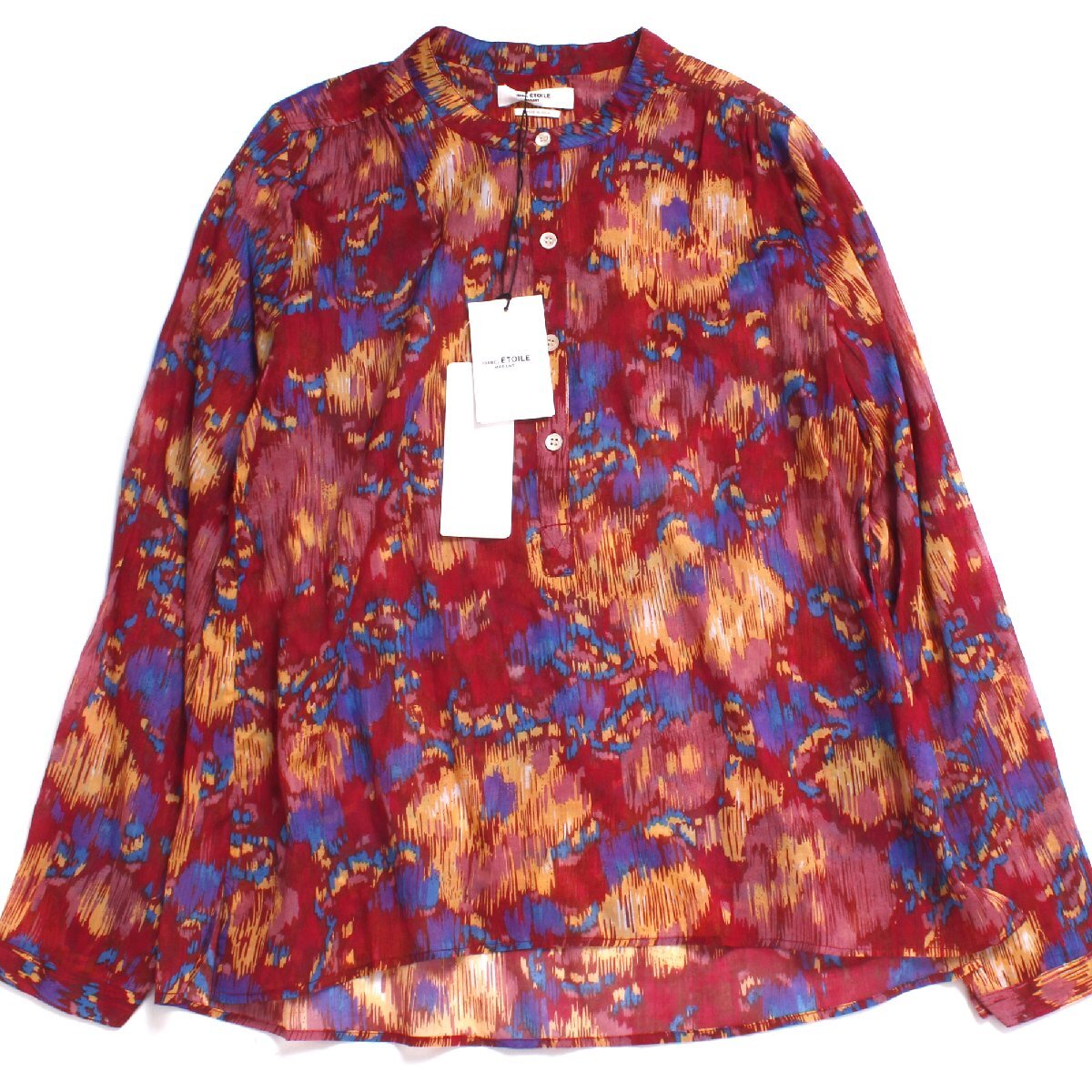 22ss【タグ付き・新品・定価37,400円】ISABEL MARANT ETOILE MARIA TOP size36 22PHT1129 イザベルマランエトワール シャツ ブラウス拍卖