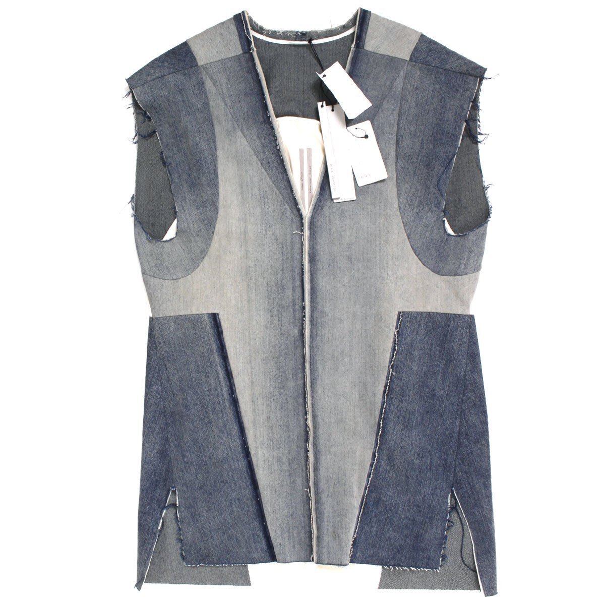 22SS【タグ付き・新品・定価194,700円】Rick Owens KUNTROL TOP V NECK 48 スリーブレス プルオーバー HUSTLER/NATURAL リック オウエンス拍卖