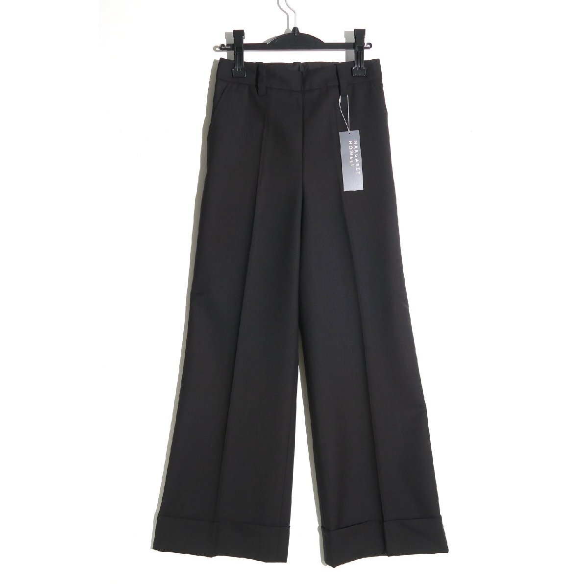 【新品 定価74,800円】MARGARET HOWELL FOX BROTHERS MATT WOOL TWILL TROUSERS sizeⅠ マーガレットハウエル トラウザーズ パンツ拍卖