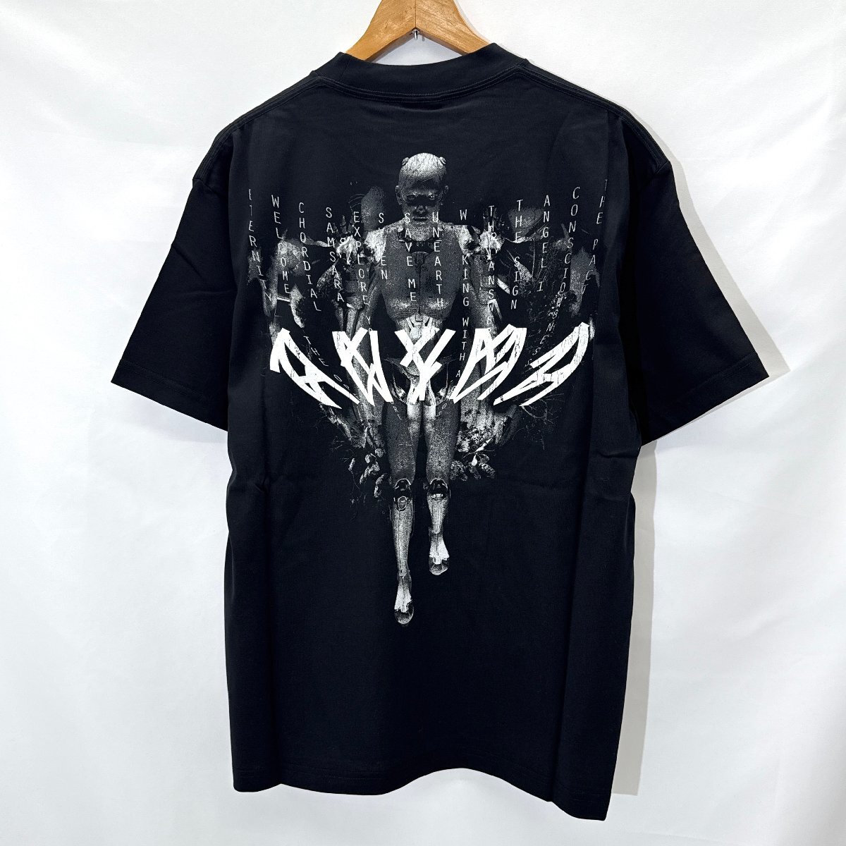 新品・定価39,600円 44 LABEL GROUP × ANYMA GENESYS GRAPHIC PRINT T-SHIRT アニマ コラボアイテム Tシャツ M BLACK 44レーベルグループ拍卖