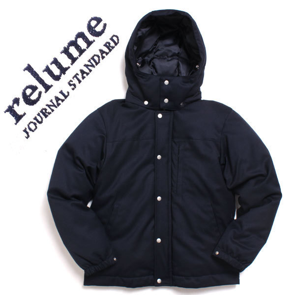 JOURNAL STANDARD relume T/W ダウンブルゾン 定価24,624円 sizeS ネイビー 17011464300030 ジャーナルスタンダード レリューム拍卖