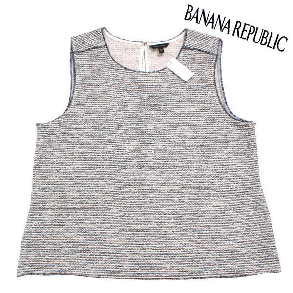 新品 XXL大きいサイズ BANANA REPUBLIC ツイードノースリーブトップス バナナリパブリック拍卖