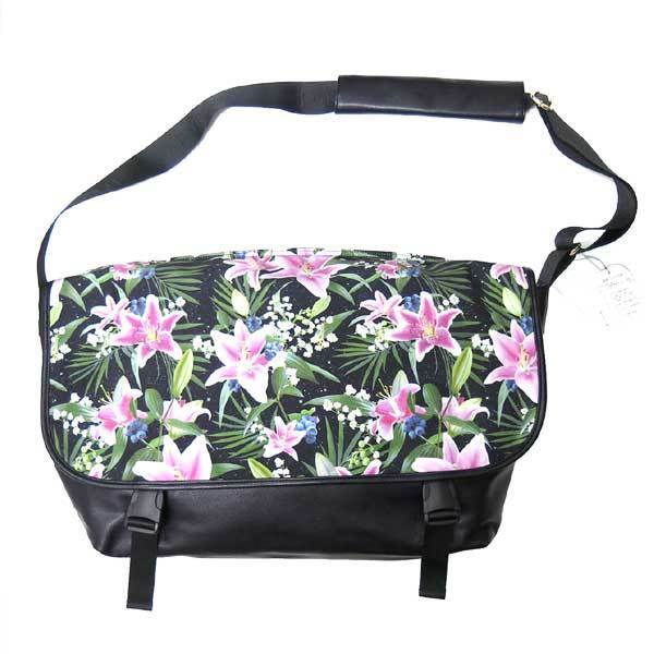 【SALE】新品 JOYRICH Optical Garden Messenger Bag ボタニカル柄 フェイクレザー メッセンジャー バッグ 定価24,624円 ジョイリッチ拍卖