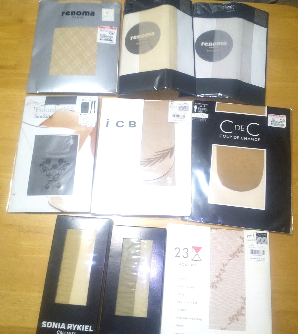 未使用☆上質ストッキング Mサイズ×9枚☆サポートタイプ☆renoma、ソニアリキエル、フクスケ、23区、CDECなど★送料込み♪拍卖