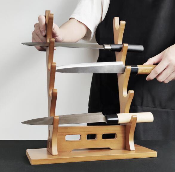 日本刀掛け台 剣置き 木製刀台 居合刀?木刀?木剣対応 コレクション用 飾り台 インテリア用 台座付き拍卖