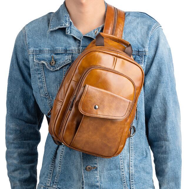 メンズバッグ 牛革 ボディバッグ 本革 登山旅行 アウトドア ワンショルダー 斜めがけバッグ おしゃれ 通勤 収納可能拍卖