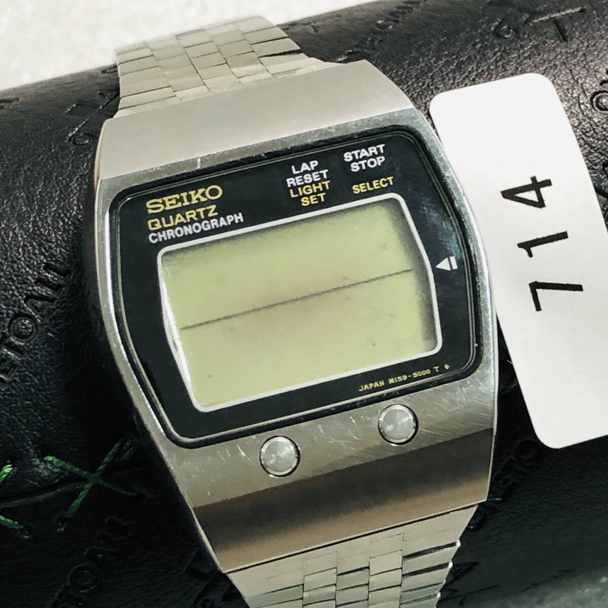 腕時計 セイコーSEIKO キャリバー M159-5000 1970年代 未稼働 希少 クォーツ クロノグラフ デジタル 714拍卖