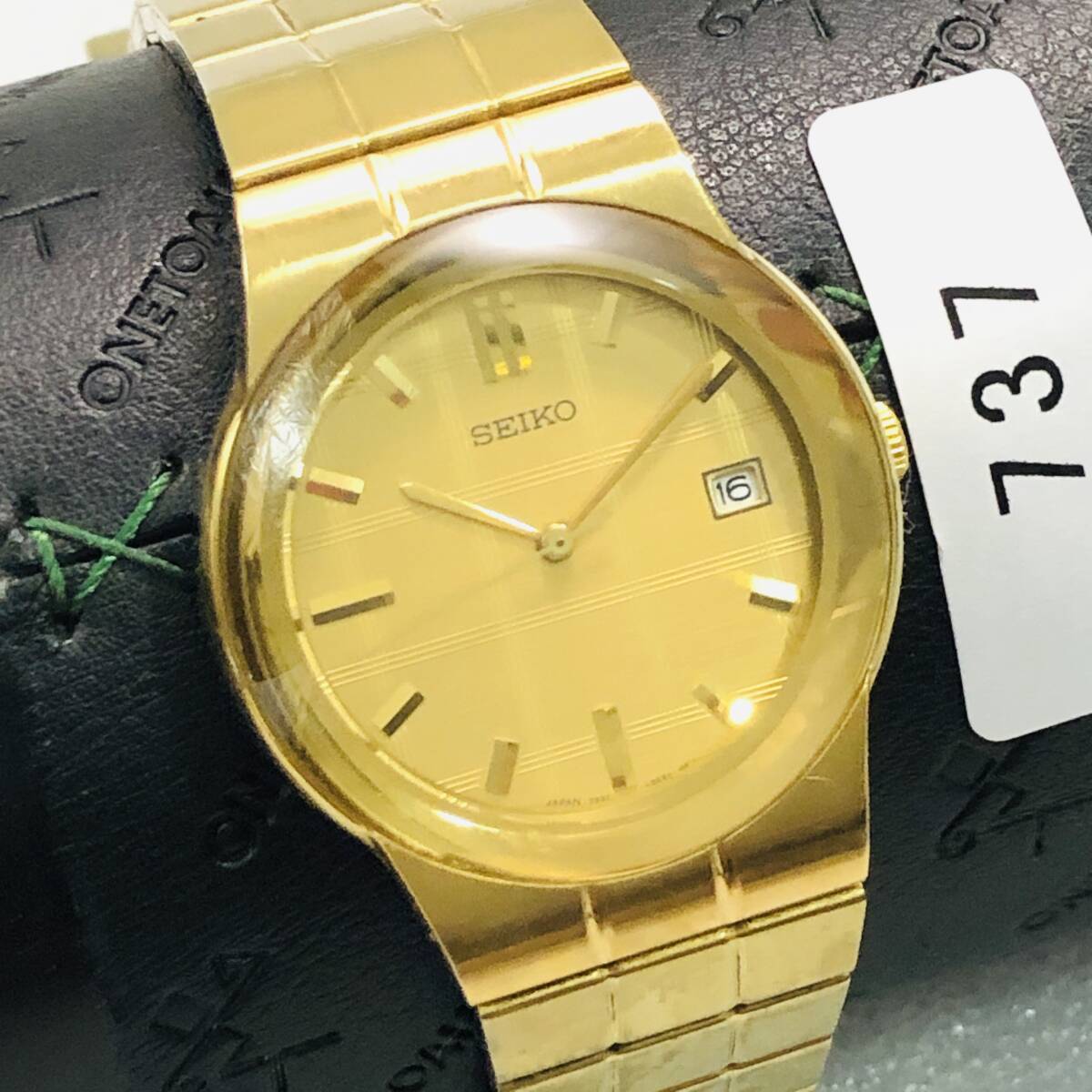 腕時計 セイコー SEIKO GOLD ゴールド デイト 未稼働 クオーツ quartz 737拍卖