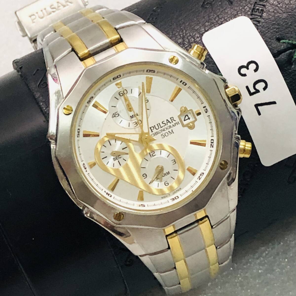 腕時計 パルサー Pulsar chronograph クロノグラフ まとめ 未稼働 クオーツ quartz 753拍卖