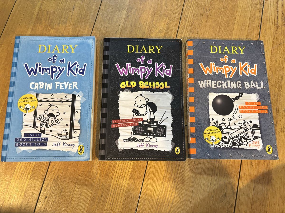洋書多読に!Diary of a Wimpy Kid シリーズ3冊拍卖