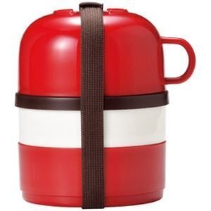 Z0015◆ふわっと盛れる!2段ランチボックス カップ付 弁当箱拍卖