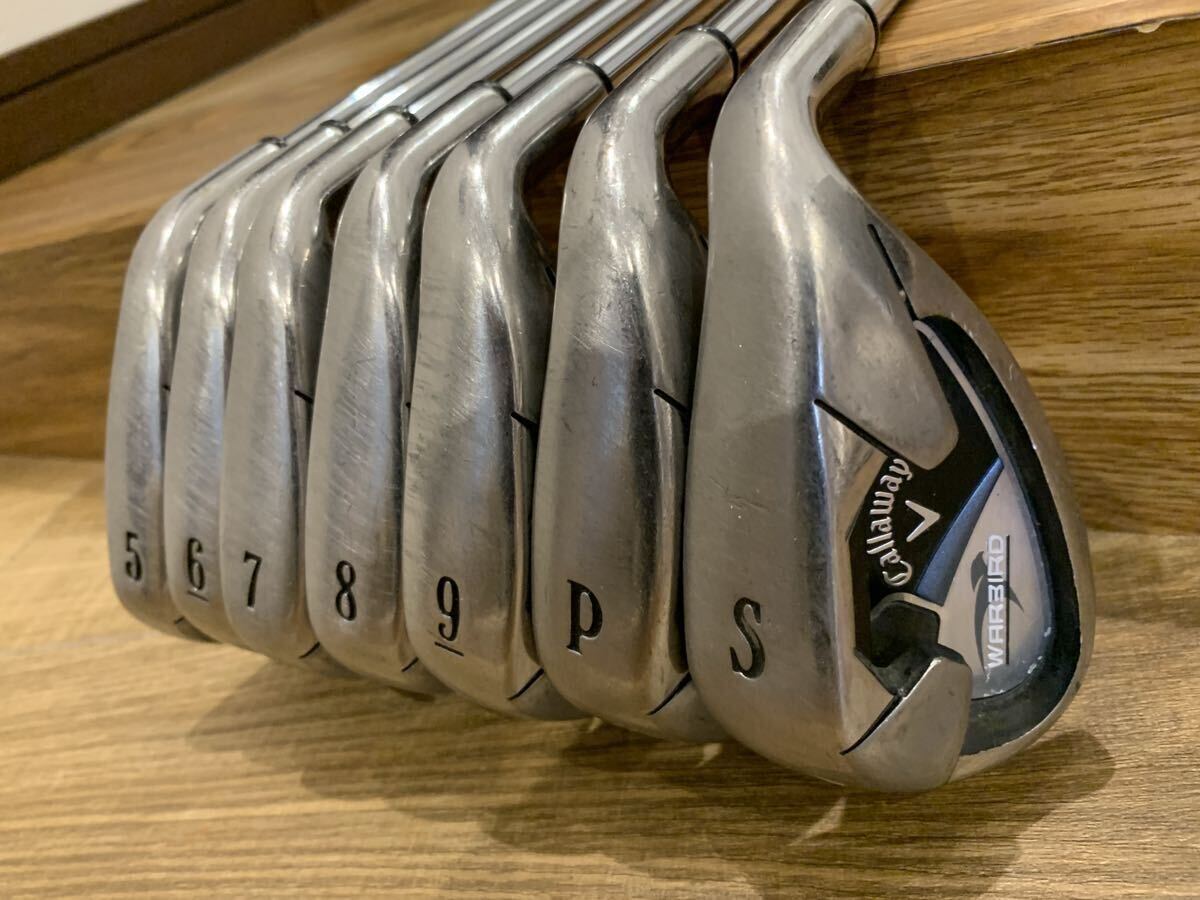 キャロウェイ Callaway Warbird アイアンセット フレックスS スチールシャフト拍卖