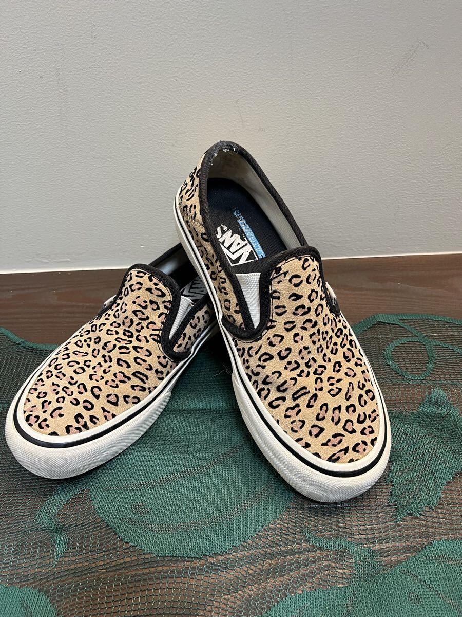 VANS スリッポン レオパード柄 豹柄 スニーカー ヒョウ柄 スニーカー スリッポン拍卖