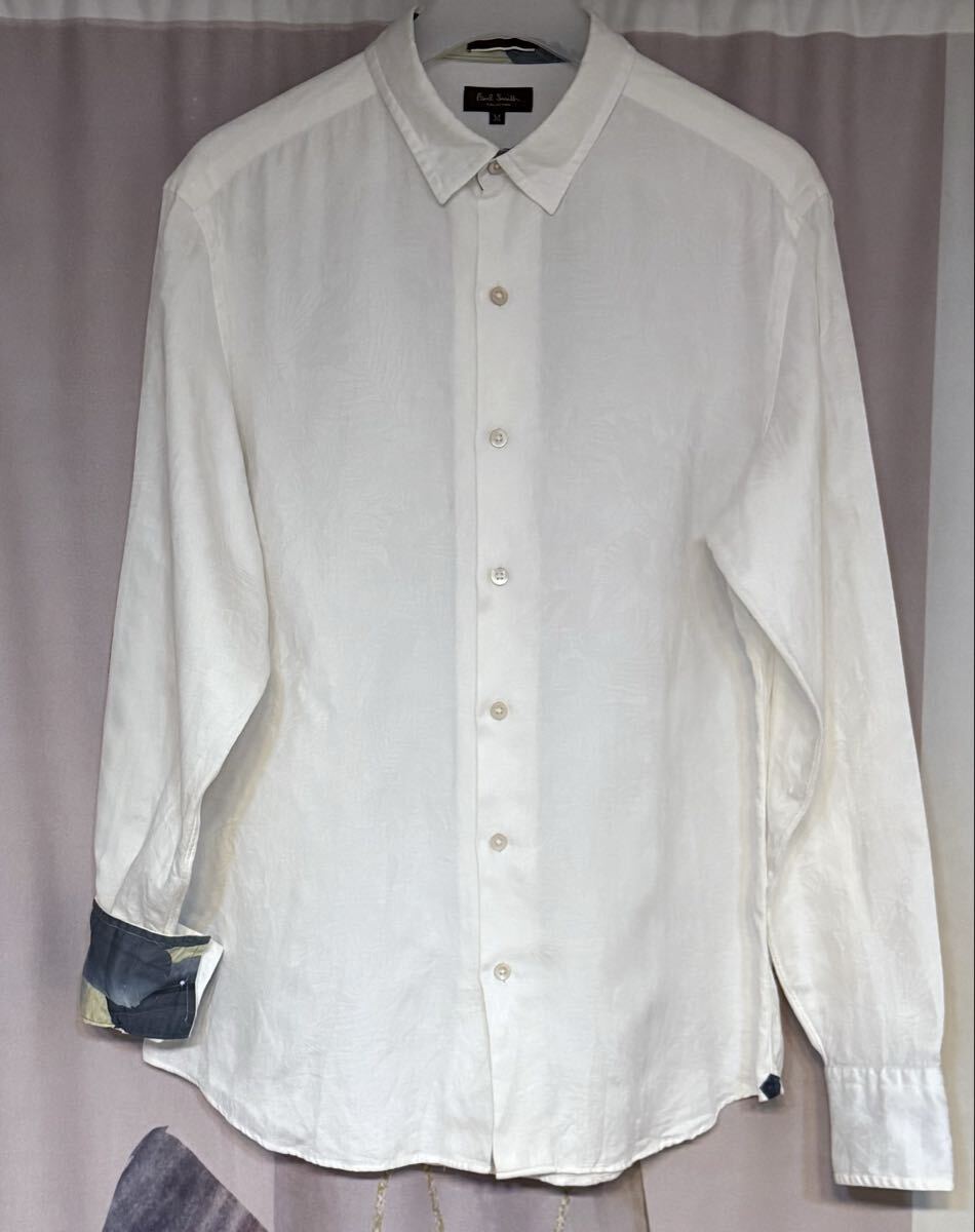 ポールスミス コレクション ジャガードフローラル ボタニカル 花柄 ドレスシャツ拍卖