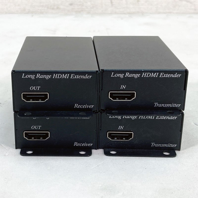 動作確認済 HDMI HDBaseT 長距離伝送器 最大4K対応 ★ 株式会社ジョブル HE02ET HE02ER HDMI ネットワーク接続 4個セット IN/OUT #4732-K拍卖