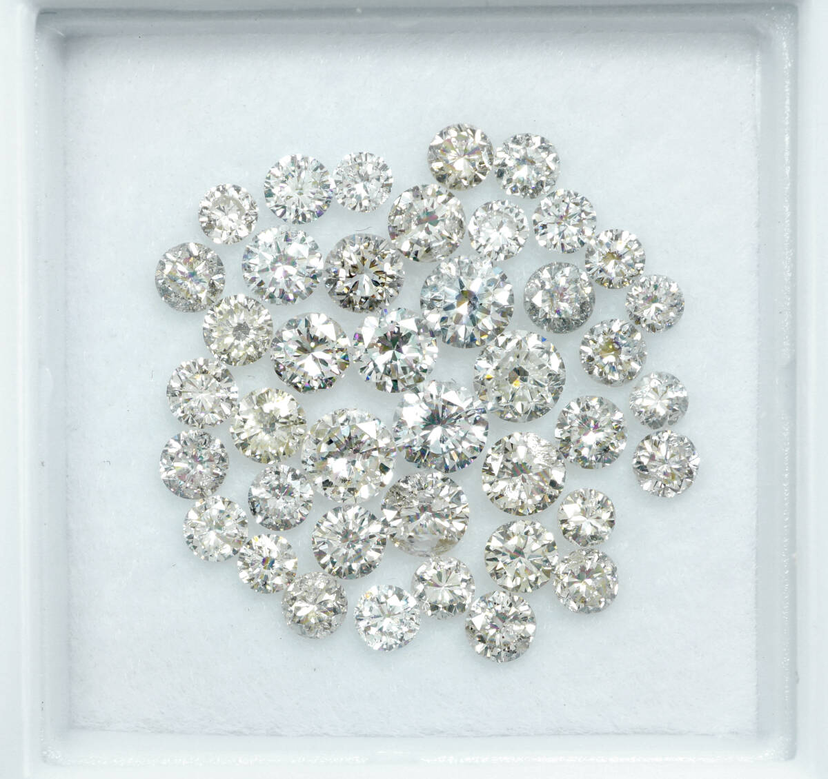 ▲おまとめ天然ダイヤモンド 最高級 2.16ct ラージメレ 1.8mmUP ルース 宝石 ジュエリー jewelry拍卖