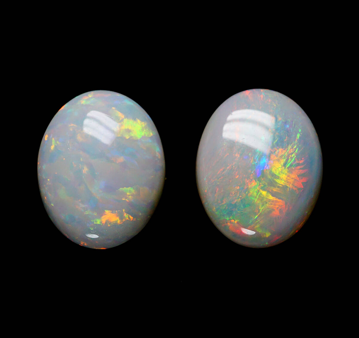 ▲おまとめ天然クリスタルオパール ペア 最高級 2.41ct オーストラリア産 ルース 宝石 ジュエリー jewelry拍卖