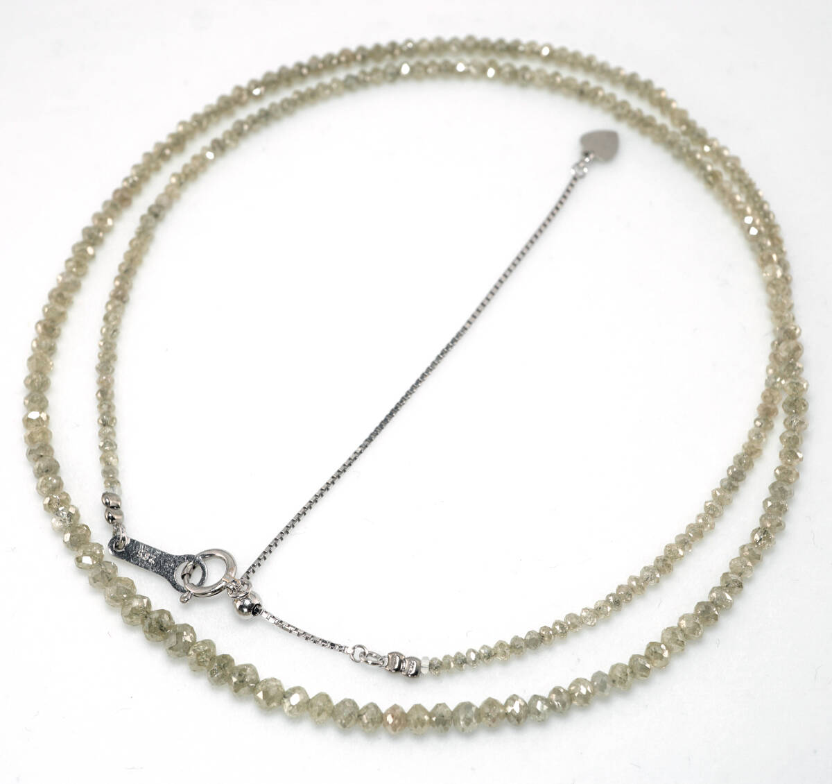 ▲天然ダイヤモンド 最高級 26.5ct K18WG 57cm ネックレス 宝石 ジュエリー jewelry拍卖