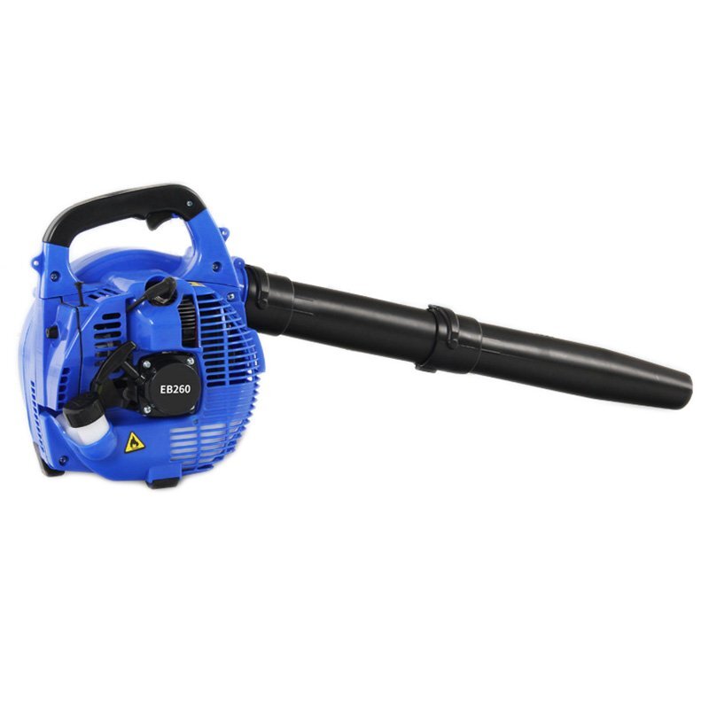 エンジンブロワー 手持ち型ブロアー ハンディ 小型 送風機 25.4cc 2ストローク 除雪機 洗車 落ち葉集め EB260 消火器ガソリン ブルー拍卖
