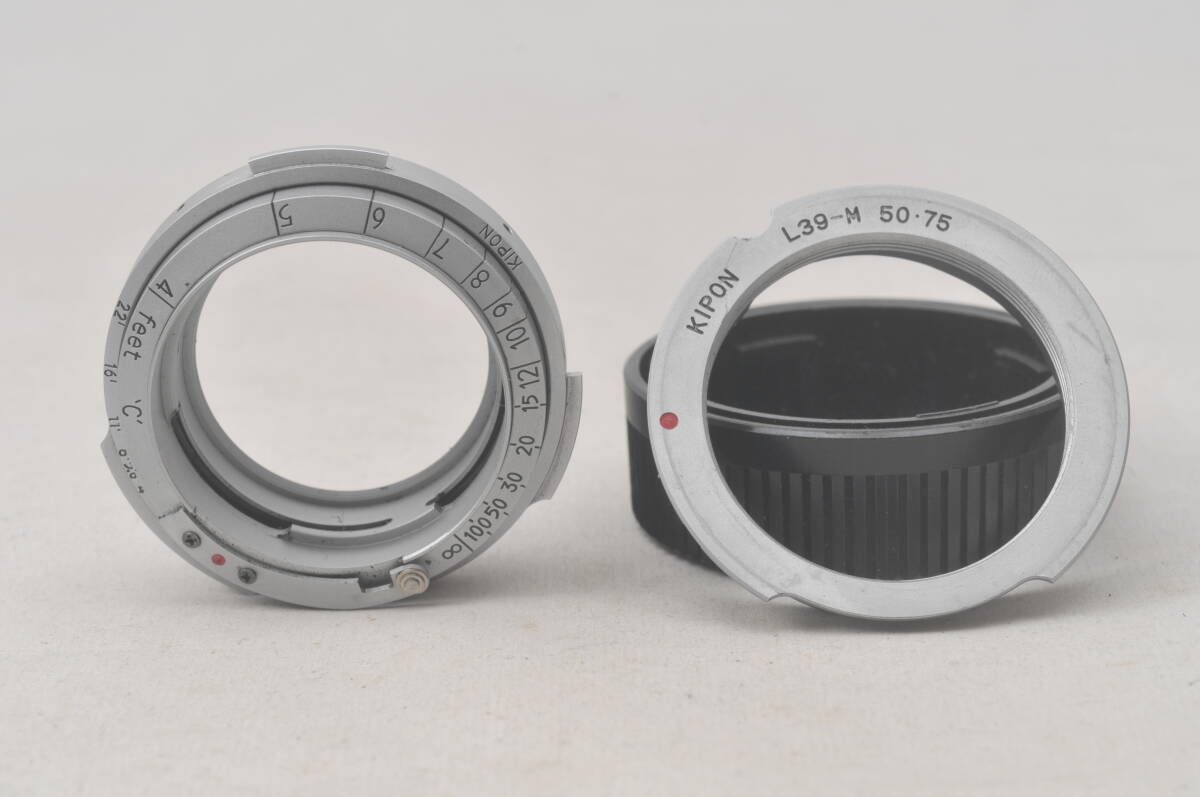 Kipon Helicoid Adapter Contax RF Lens to Leica M39 Camera + M Adapter ヘリコイド付きアダプター ★ 動作OK! ★ 希少! ★ きれい! ★拍卖