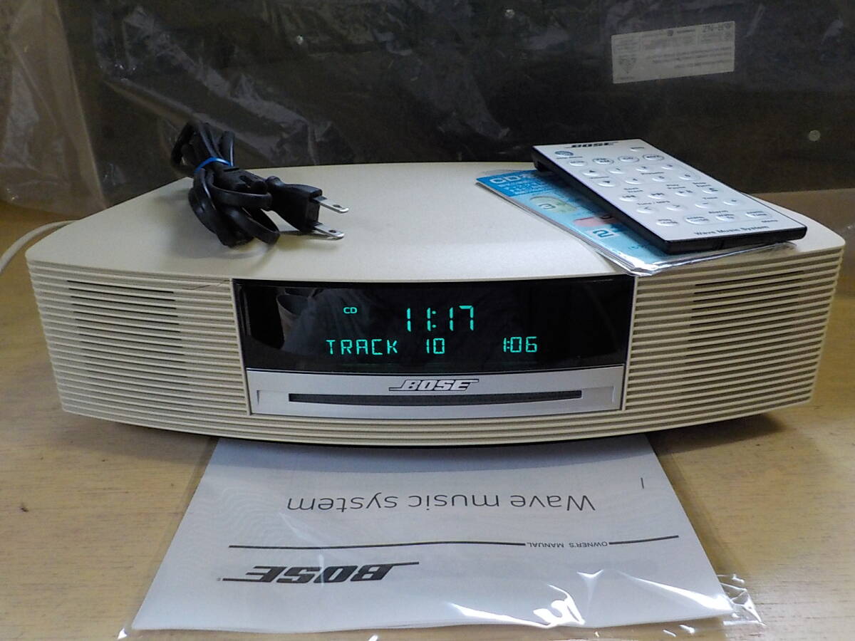 Bose Wave Music System AWRCCC 動作品 リモコン 電源コード付き CD FM AM レシーバーアンプ デスクトップオーディオ拍卖
