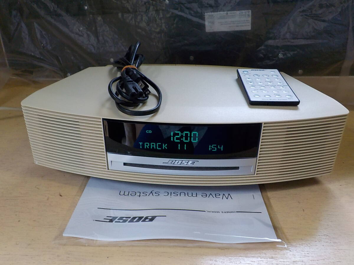 Bose Wave Music System AWRCCC 動作品 リモコン 電源コード付き CD FM AM レシーバーアンプ デスクトップオーディオ拍卖