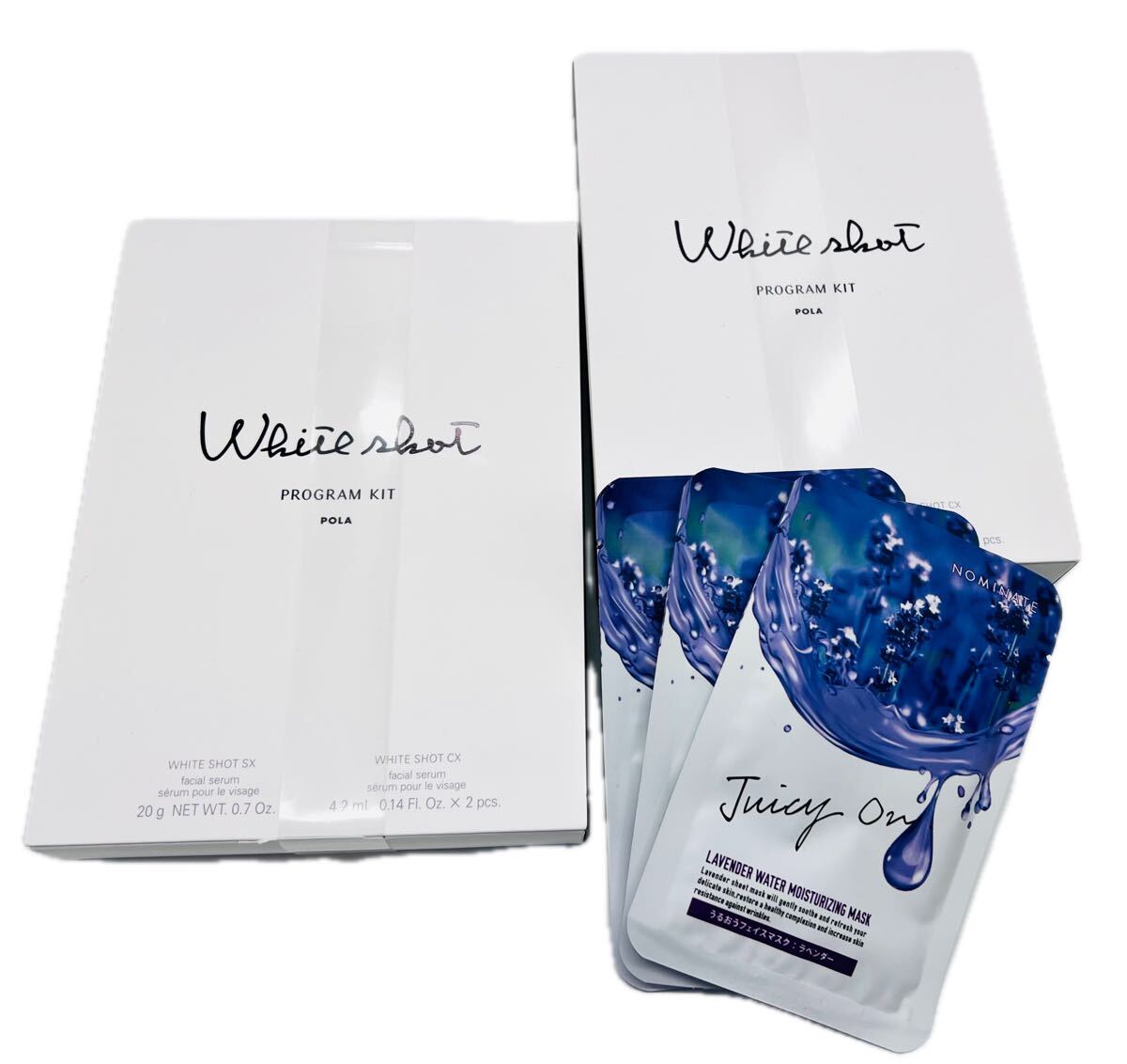 未開封 POLA ホワイトショット SX プログラムキッド N 【P-120】+おまけフェイスパック3枚×2拍卖