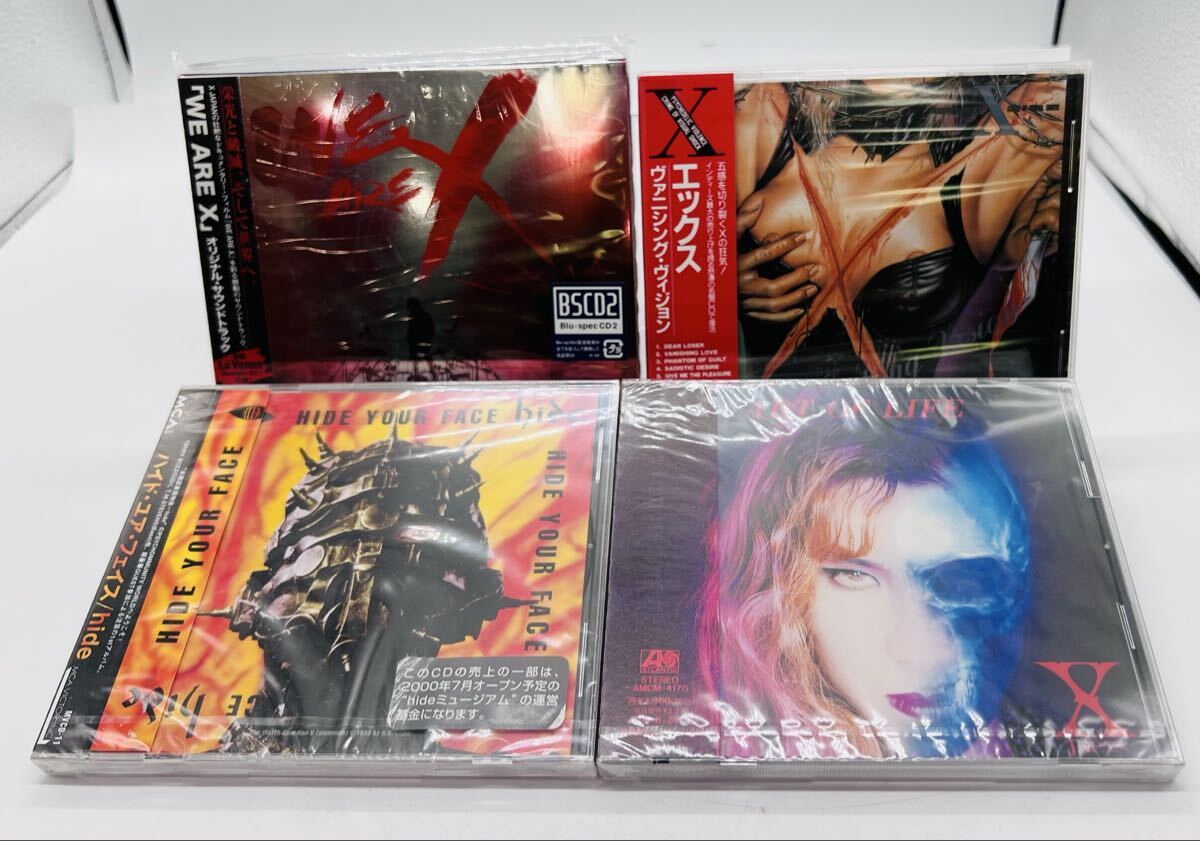 新品未開封 【4枚セット】XJAPAN CD ART OF LIFE/ハイドユアフェイス/WE ARE X/vanishingVision拍卖